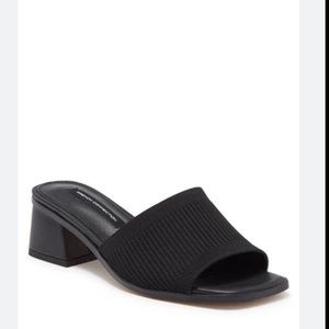 Knit Block Slide Heel